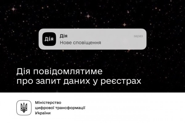 Хто переглядав ваші дані в реєстрах? «Дія» тепер повідомлятиме0