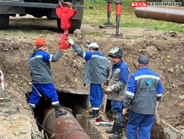 Ремонтні роботи на теплотрасі виконує Криворізька теплоцентраль