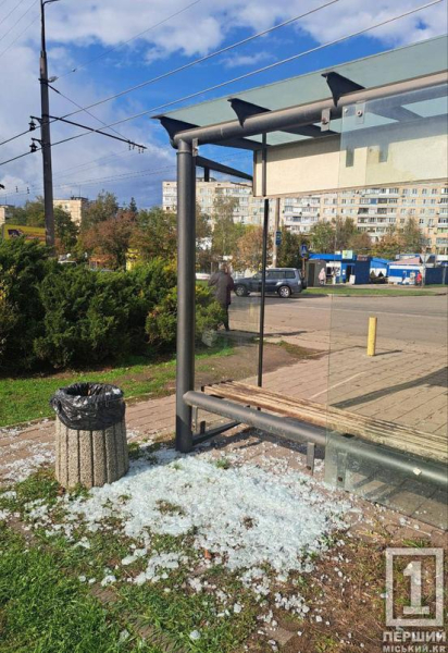 «Сам не гам і другому не дам»: на 7-ому Зарічному невідомі розбили зупинку громадського транспорту1