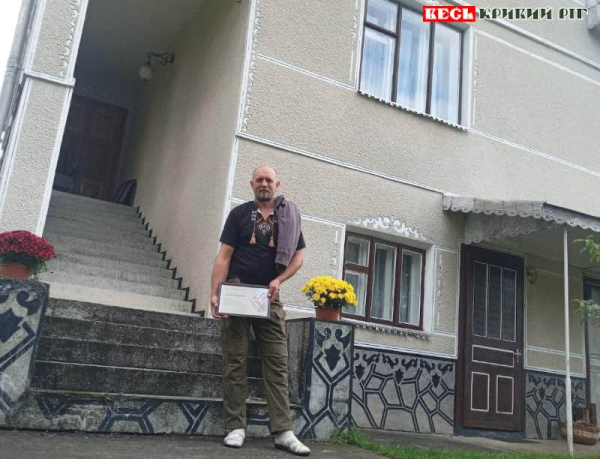 Ветеран Василь Мотрук отримав сертифікат на придбання житла в Криворізькому р-ні