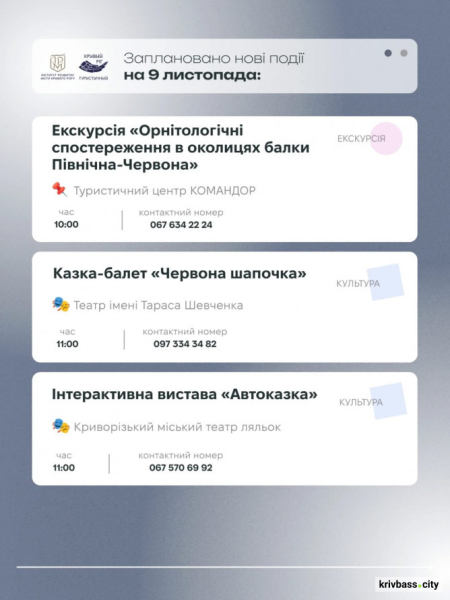 Криворізький вікенд: містян запрошують на цікаві заходи 8 та 9 листопада 4