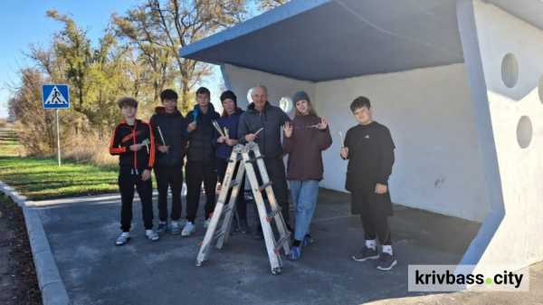 Проїхати повз неможливо: на Криворіжжі з’явилася найяскравіша зупинка громади 1