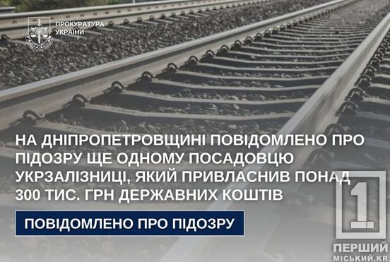 Ремонт «на папері», а гроші – до кишені: на Дніпропетровщині ще один  посадовець «Укрзалізниці» отримав підозру в розкраданні1
