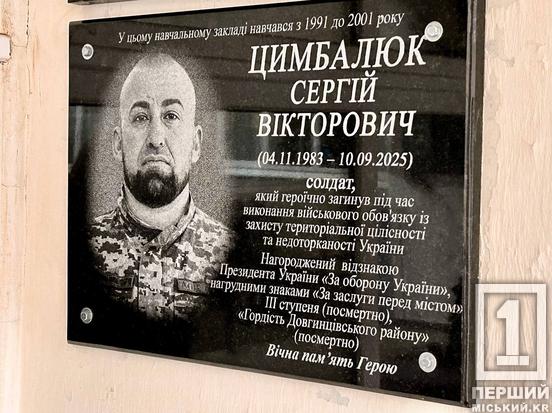 Україна втрачає свій цвіт нації: у криворізьких навчальних закладах вшанували пам'ять Сергія Цимбалюка та Дениса Тарівердієва1