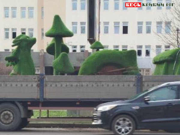 Топінарні фігури привезли для встановлення на Інгулець в Кривому Розі