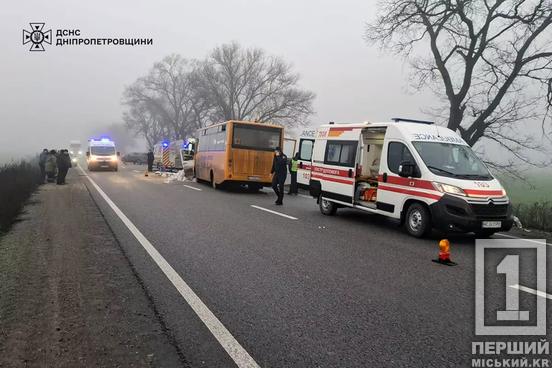Шкільний автобус потрапив у лобову ДТП з Volkswagen Transporter на Дніпропетровщині: є загиблі та постраждалі3