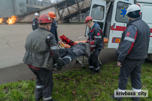 У Кривому Розі на ЦГЗК провели комплексне тренування з ліквідації наслідків бойових дій3