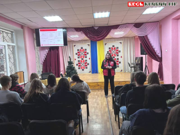 Лекція з мінної безпеки в Криворізькому ліцеї Гранд