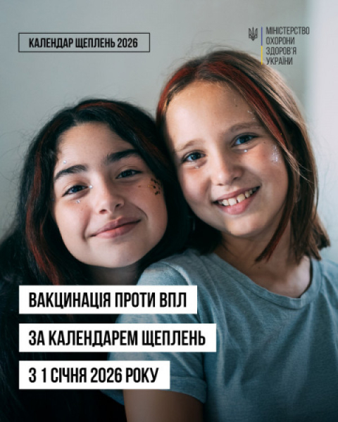 В Україні запроваджують безоплатне щеплення від вірусу папіломи людини для дівчат0