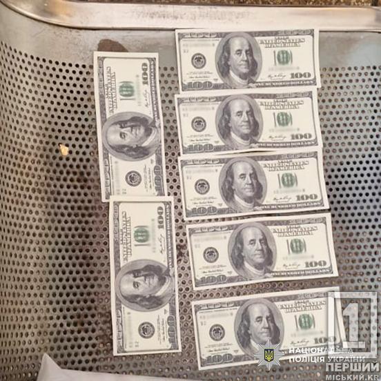 700 доларів і «права» у кишені: у Кривому Розі затримали «рішалу»1