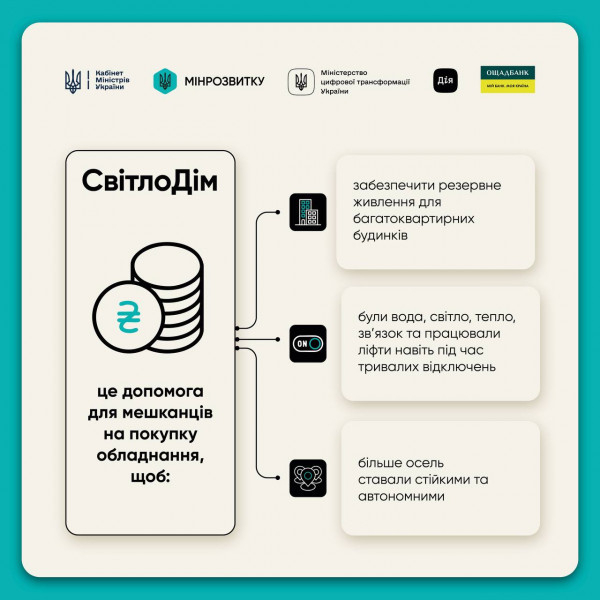 Уряд запускає програму «СвітлоДім»1