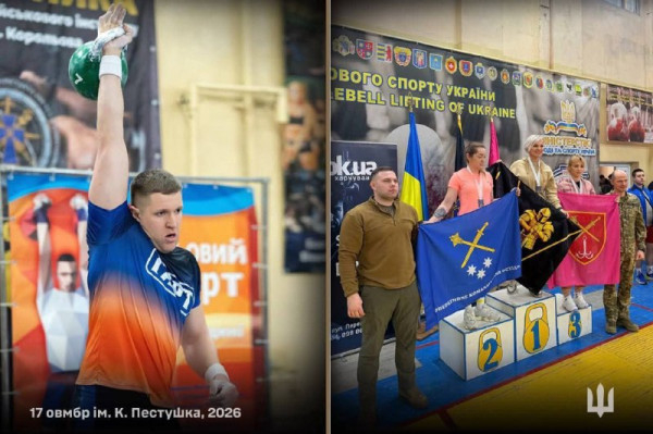 Бійці 17-ї ОВМБр стали найкращими на Кубку командувача Сухопутних військ з гирьового спорту1