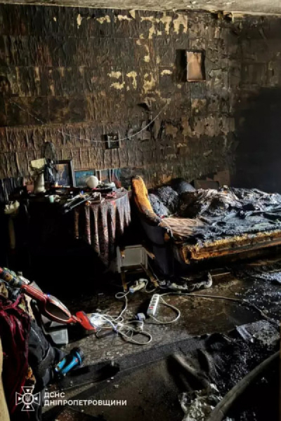 У Кривому Розі вогнеборці врятували на пожежі чоловіка0