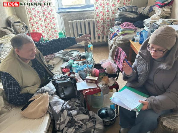 Виїзд до маломобільних громадян в Кривому Розі працівників Покровського терцентру