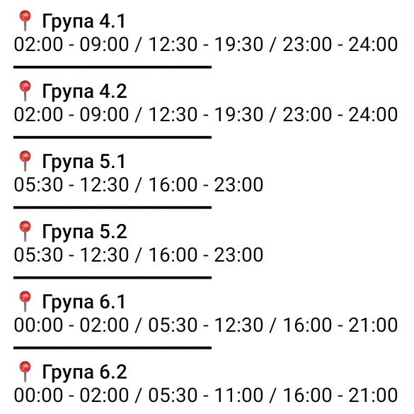 Відключення світла 19 лютого у Кривому Розі: орієнтовні ГРАФІКИ на четвер3