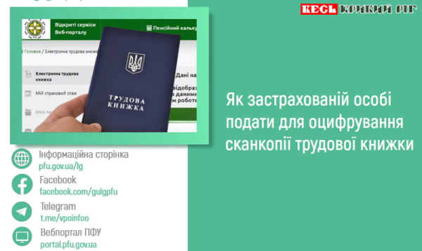 як оцифрувати трудову книжку