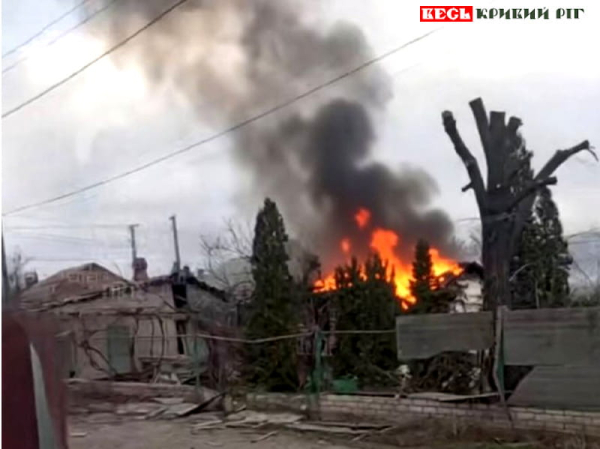 Шахед впав на приватний сектор на Довгинцево в Кривому Розі