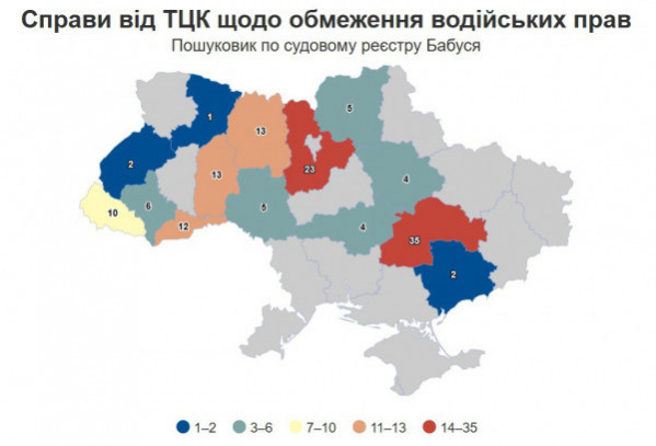 На Дніпропетровщині — найбільше позовів від ТЦК щодо обмеження водійських прав0