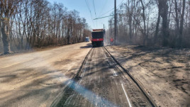У Кривому Розі ремонтують дорогу від зупинки «Кисневий цех» у напрямку 44‑го кварталу
