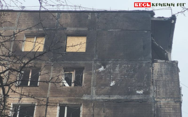Шахед поцілив по квартирі на 9-му поверху на 97 кварталі в Кривому Розі