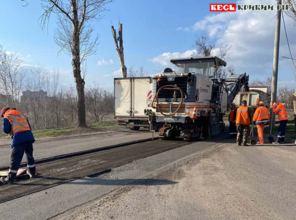 Ремонт дороги по вул. Фабричній в Кривому Розі