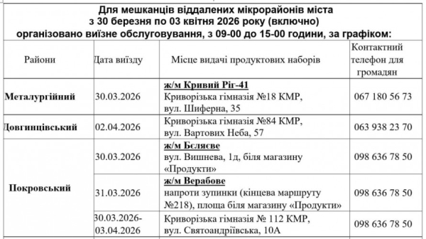 З 30 березня у Кривому Розі стартує видача продуктових наборів: хто отримає допомогу6