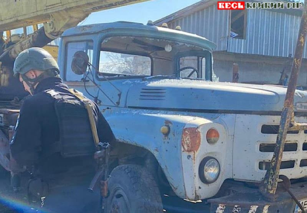 Автокран пошкоджено дроном в Зеленодольській громаді Криворізького р-ну