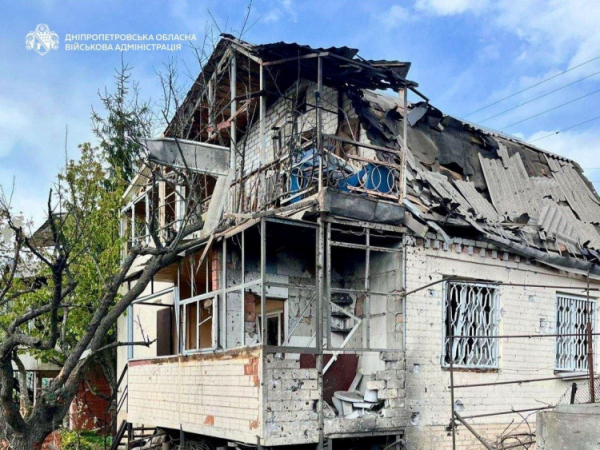 Наслідки російських обстрілів Дніпропетровщини - фото пресслужби Дніпропетровської ОВА