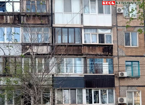 Лоджії багатоповерхівки в Кривому Розі