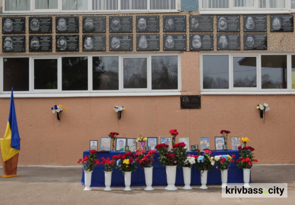 Вони навчались в одній школі: у криворізькій гімназії відкрили меморіальні дошки дев'ятьом полеглим Героям1