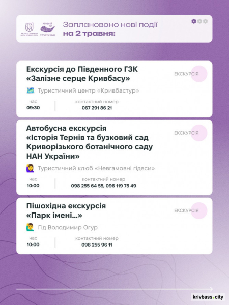 Криворізький вікенд: як провести травневі вихідні 2 та 3 травня1