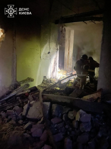 У Києві внаслідок масованої атаки рф загинули 4 людей, 25 - постраждали, пошкоджено кіностудію Довженка