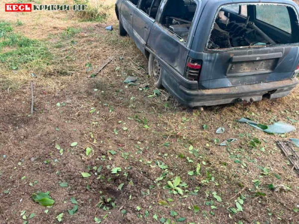 Автівку пошкодив дрон у Мар’янському Криворізького району