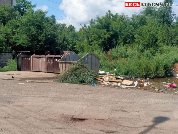 Смітник у дворах на пр. Центральному в Кривому Розі