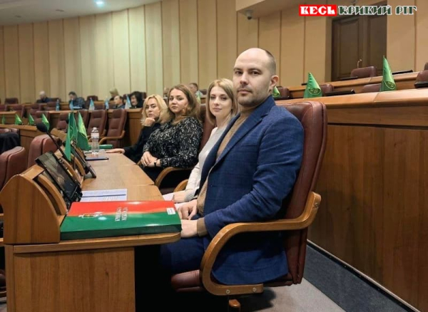 Олег Подкопаєв на сесії міськради Кривого Рогу