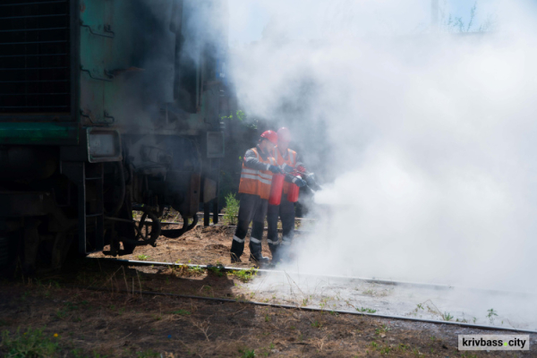 На ЦГЗК Метінвесту відпрацювали дії під час ліквідації наслідків бойових дій на залізничному транспорті