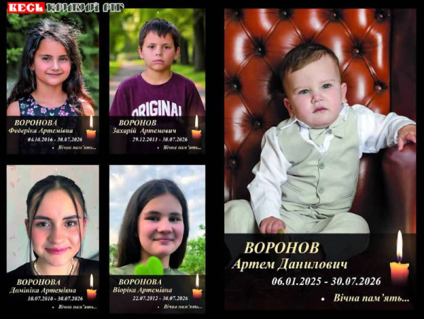 Експертиза підтвердила загибель 5 дітей в Криворізькому районі