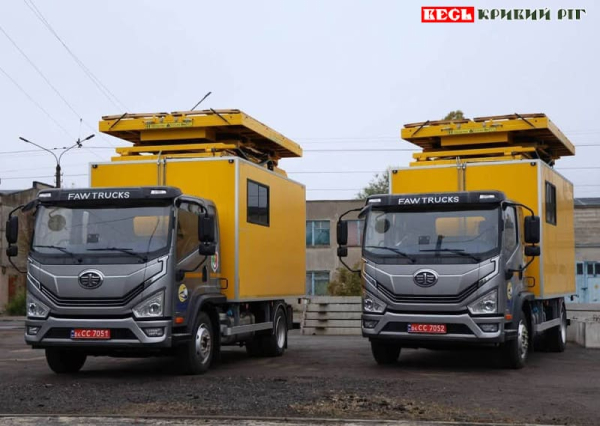 Дві автовишки купили для міського електротранспорту Кривого Рогу