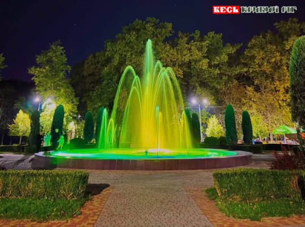 Фонтан запрацював після ремонту в парку Мершавцева у Кривому Розі