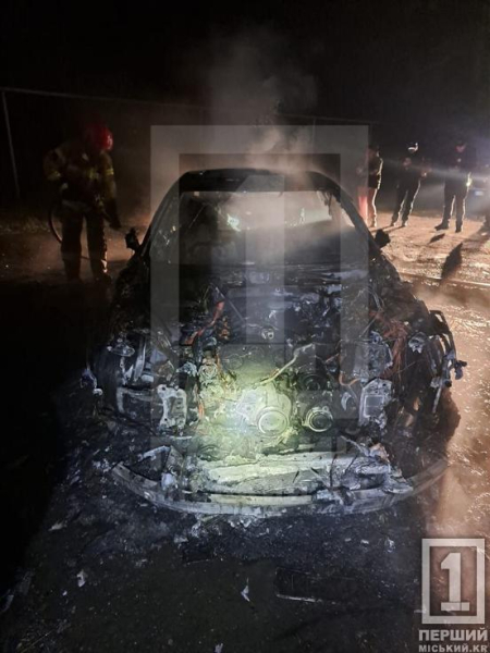 В Інгулецькому районі Кривого Рогу вщент вигоріла припаркована Audi A6
